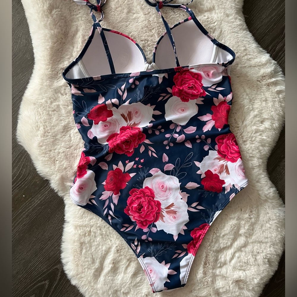 Floral One-Piece Swimsuit - Picture 10 of 10
